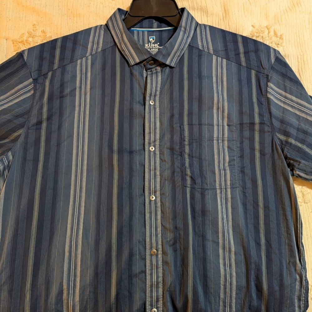 Kuhl Blue Striped Men's Shirt